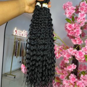 jerry curls sew in extension(color 1b) 22"