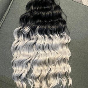 blume wavy braiding hair extension (grey ends)