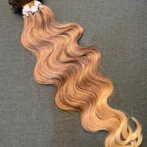 body wave sew in extension in blonde mix